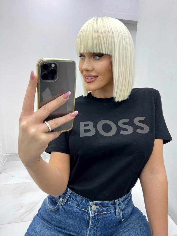 Дамски тениски памук права кройка t shirt woman over size