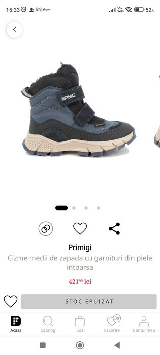 Cizme de iarna Primigi marime 31