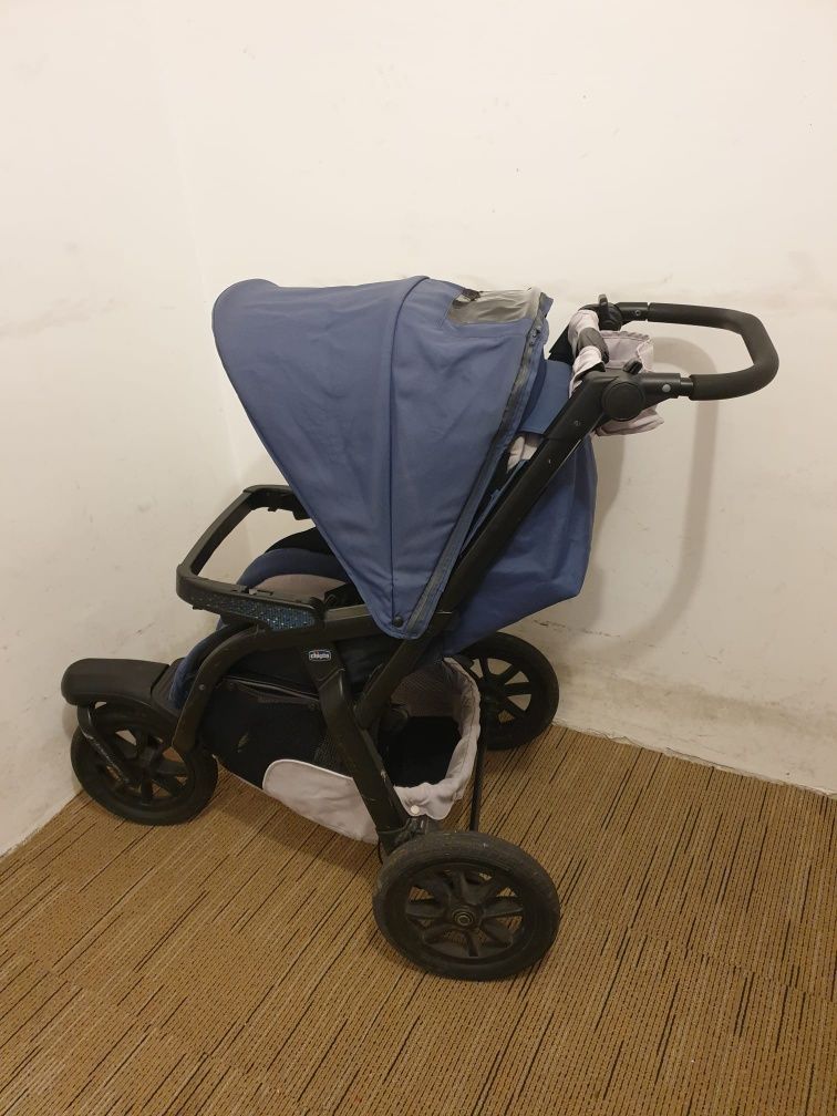 Cărucior copii Chicco Trio Activ3, Car Kit, scoica landou