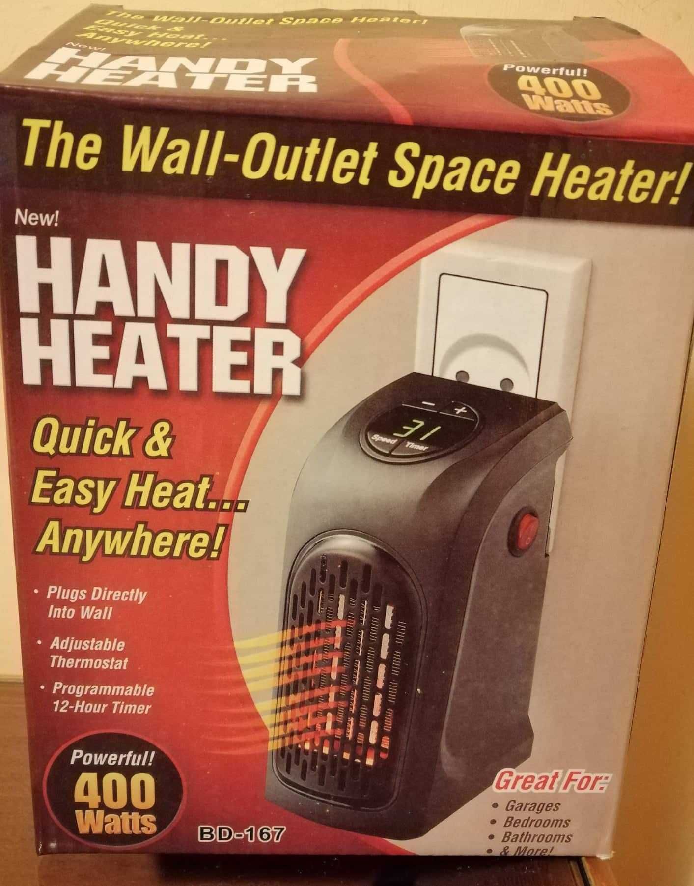 Промоция! Нов компактен отоплителен уред Handy Heater 400 вата.