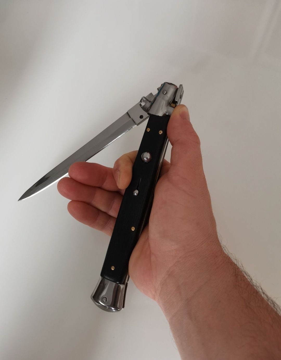 Cuțit automat cu buton briceag Stiletto, cuțit italian 34cm