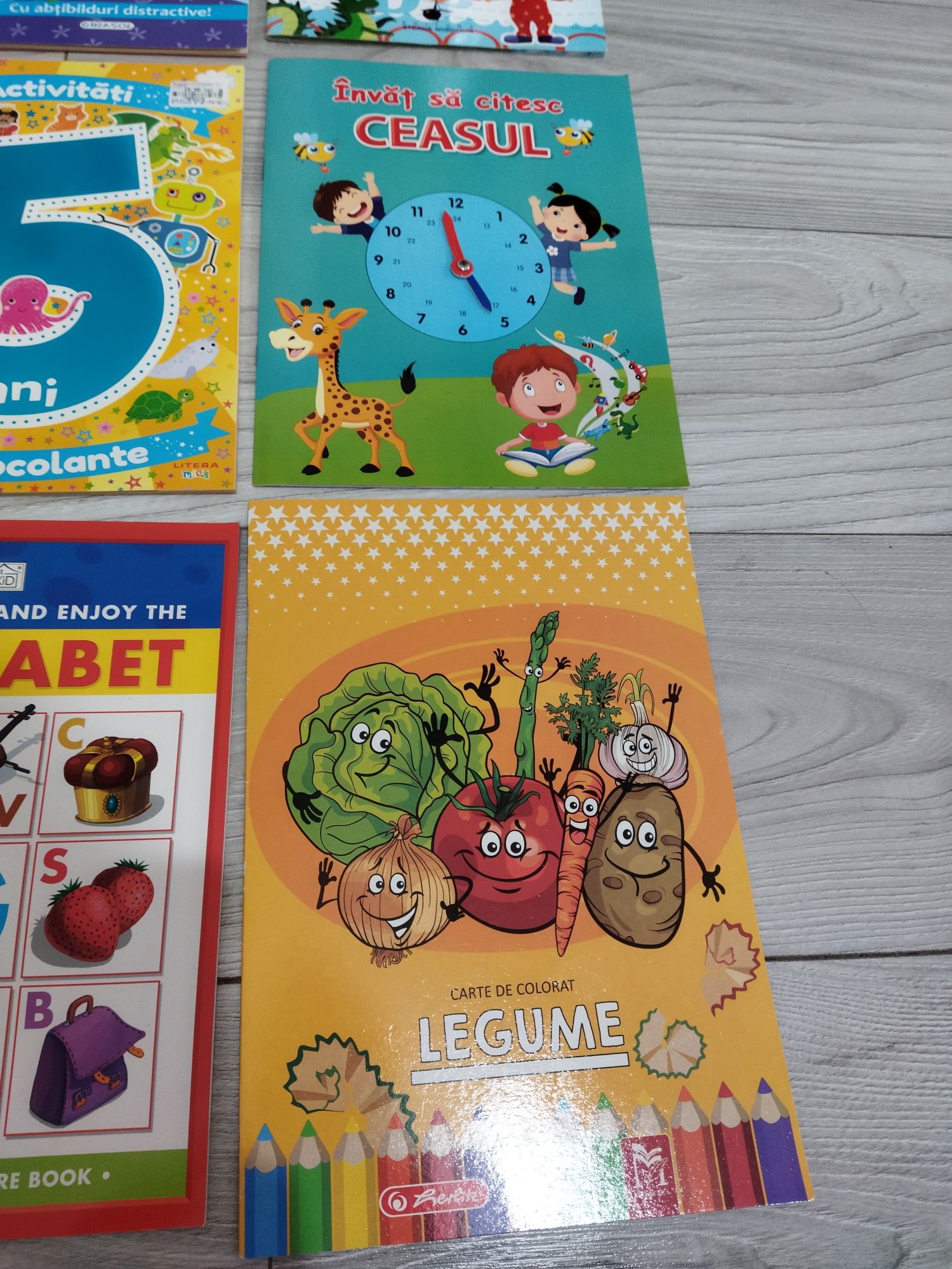 Lot super cărți noi educative cu activitati copii vârstă 5-6-7 ani