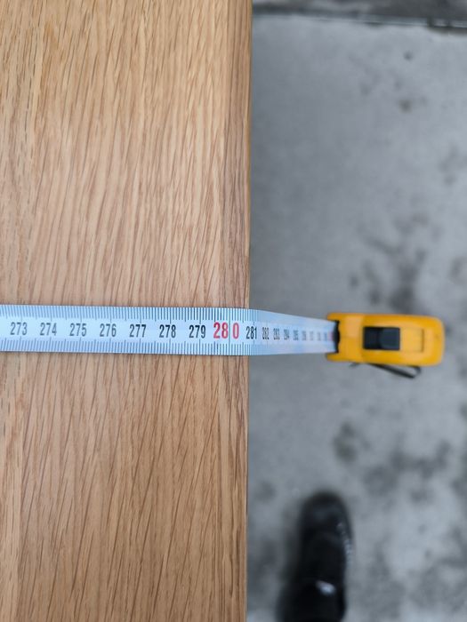 Масивна маса от Дъб+ пейка 2.80м