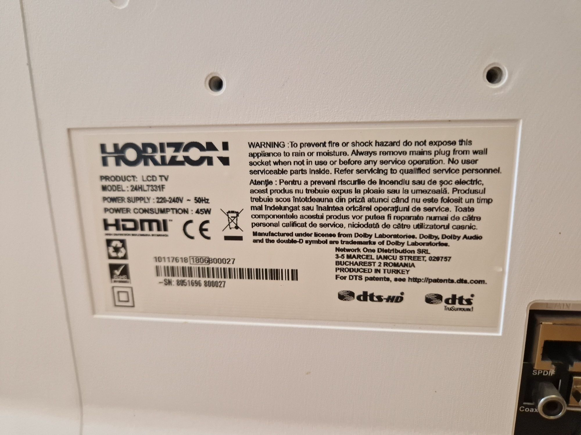 Monitor Horizon LCD