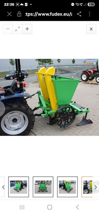 Mașină de plantat semănat cartofi cu două rânduri pentru tractor trans