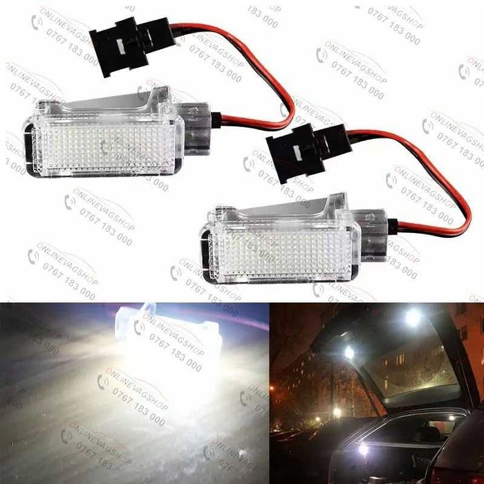 Lampi LED Torpedo, Lumină picioare, portbagaj Audi,VW,Skoda,Seat