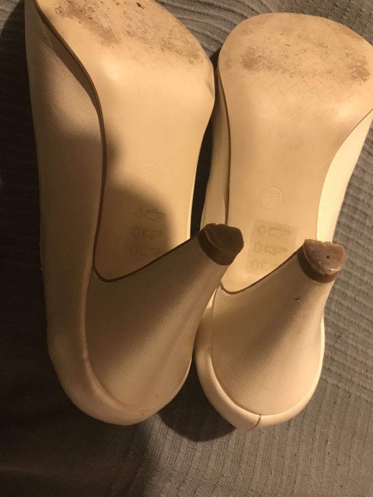 Pantofi mireasa Veronesse M37 piele naturala, crem M 37