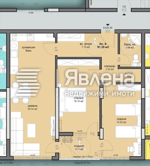 Продава се Тристаен апартамент в Бургас, Меден рудник - зона Д - 106 кв.м за 904 €/кв.м - Снимка #1