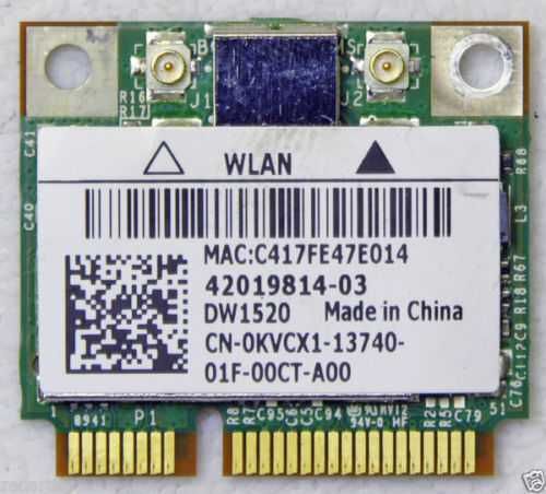 Card WiFi DELL DW1520 AGN 300M Half MINI PCI-E Broadcom BCM943224HMS