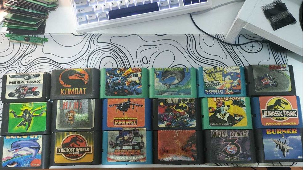 Картриджи от SEGA, 27 штук