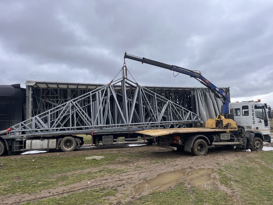 Servicii Transport  cu macara, Platforma, Tractari utilaje, auto