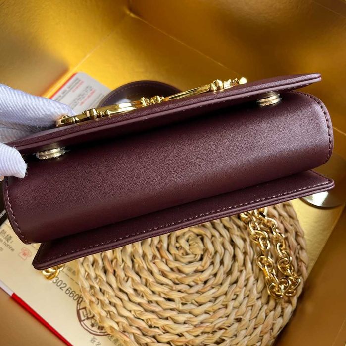 Geanta Dolce Gabbana Girls Mini 18 bordo cm, Premium