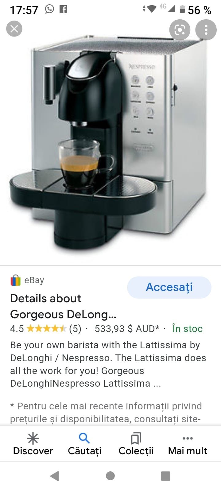 vand espresor delonghi nespreso