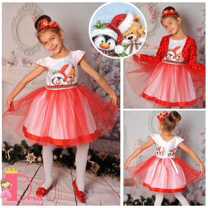 Детски рокли ТЕДИ-МОД - коледни рокли