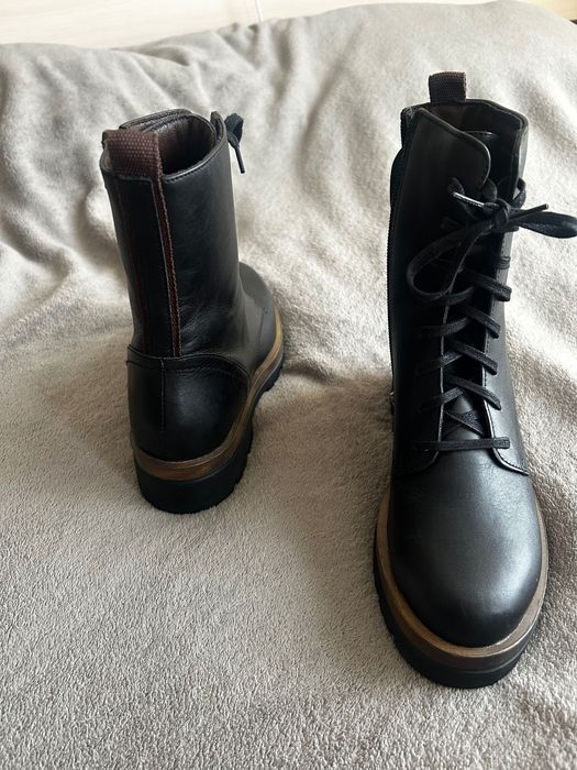 Чисто нови боти Lakoski – естествена кожа, черни . Без кутия