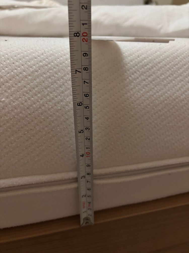 Двулицев матрак  сваляем калъф 20см с 5см мемори, 144/190