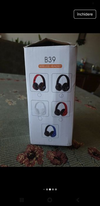 Căști audio wireless leduri