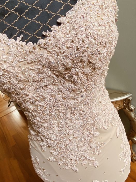 Rochie de ocazie superba, cu strasuri Swarovski