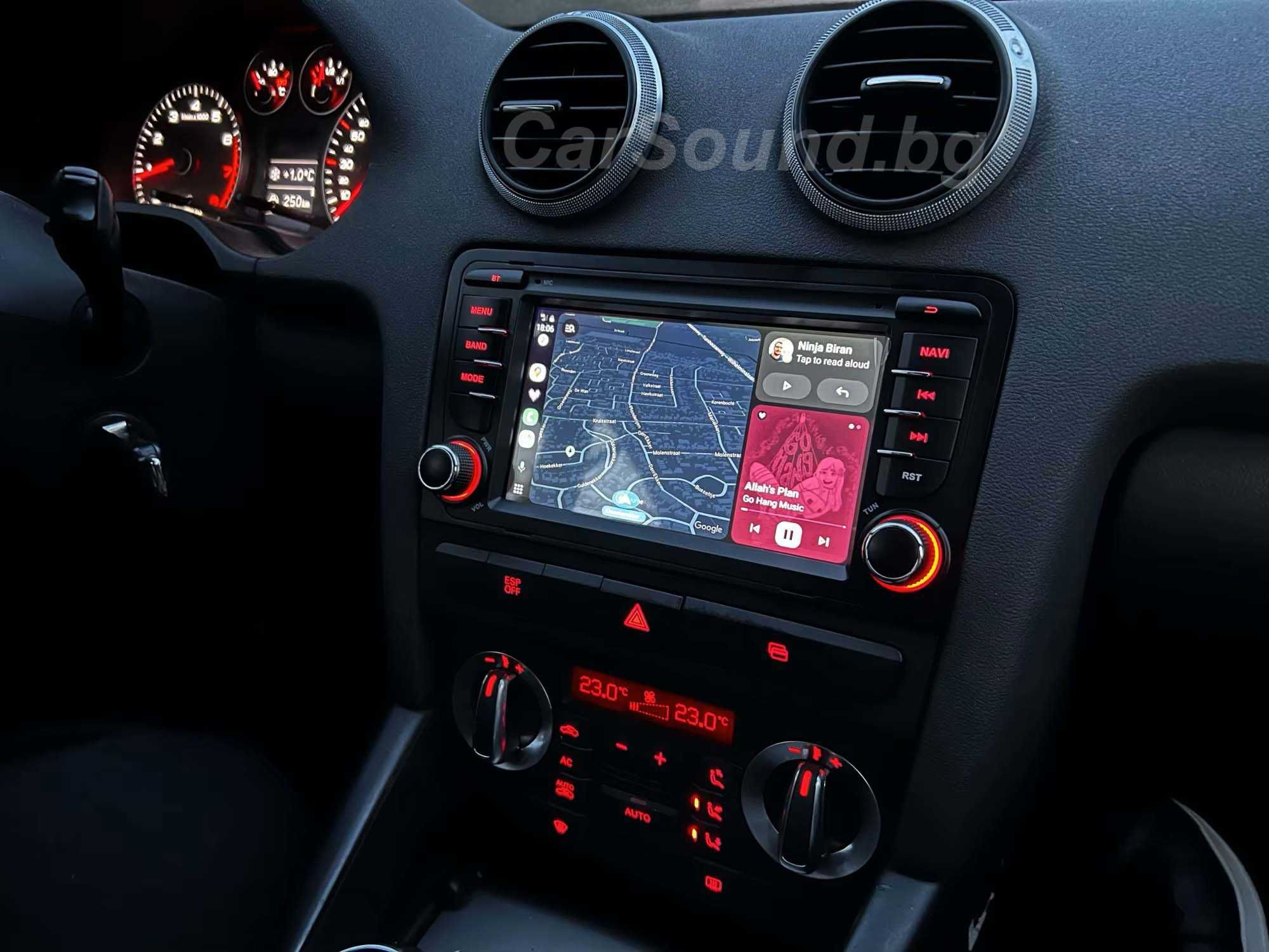 Audi A3 8P - 7" Android 14 Мултимедия Ауди А3 8П Навигация Андроид