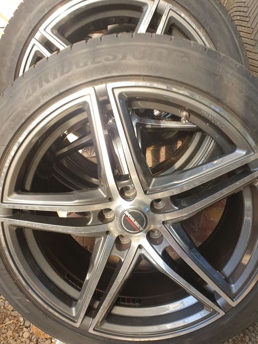 Set roți 235/45R19, 95 w, jante aliaj, anvelope  Bridgestone,  foarte