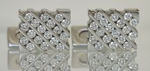 Butoni aur 18k cu diamante ASPREY
