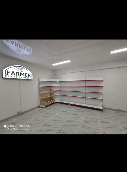 Стеллаж металлические полки для магазина хлебные корзины кассовый бокс