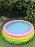 Piscina Copii Intex Sun Glow Ø168x46cm – 780L, 4 Inele Rezistente
