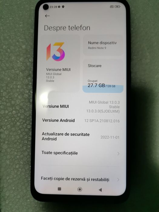 Vand xiaomi redmi note 9
