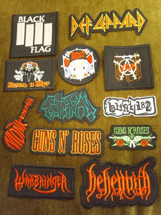 Нашивки бродирани, Rock значки