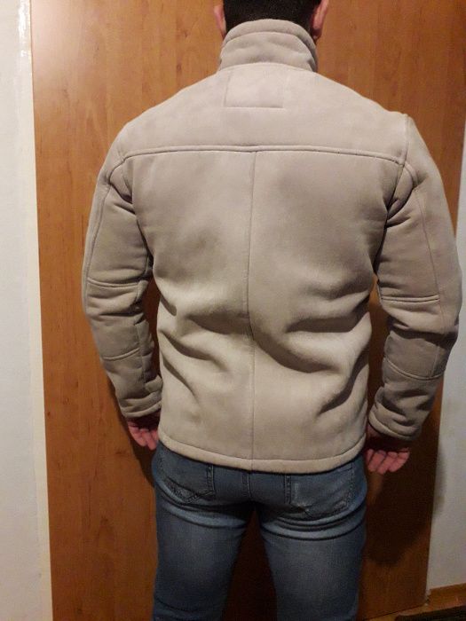 Geaca imblanita de iarna - tip cojoc - material fin si calduros