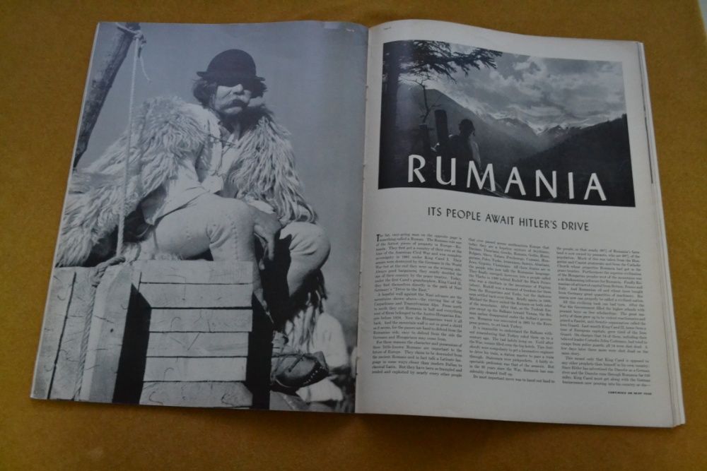 Revista Life, limba engleza, 1939, cu baietel din Romania pe coperta