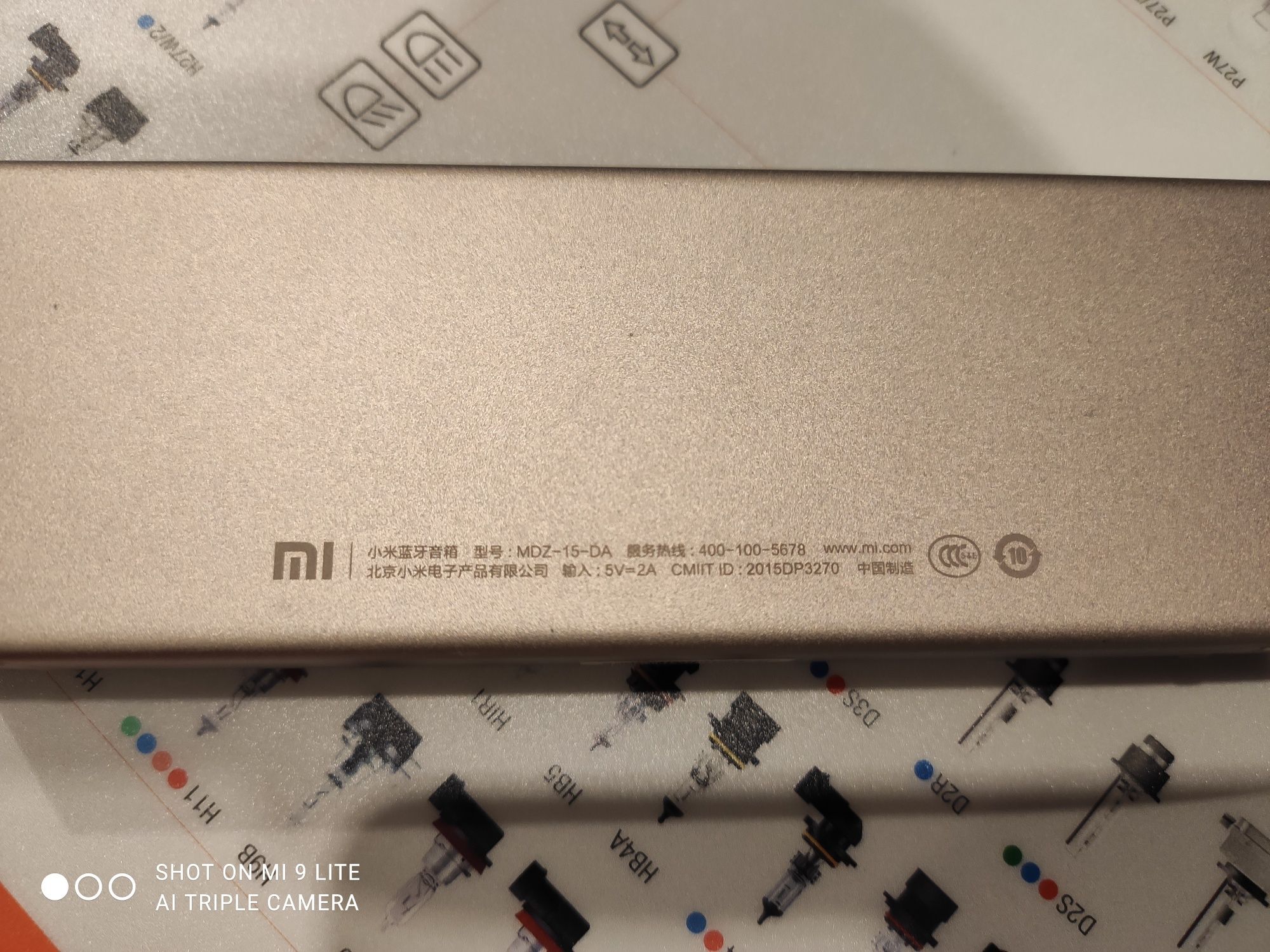 Xiaomi Mi Boxa Bluetooth Mdz 15 Da