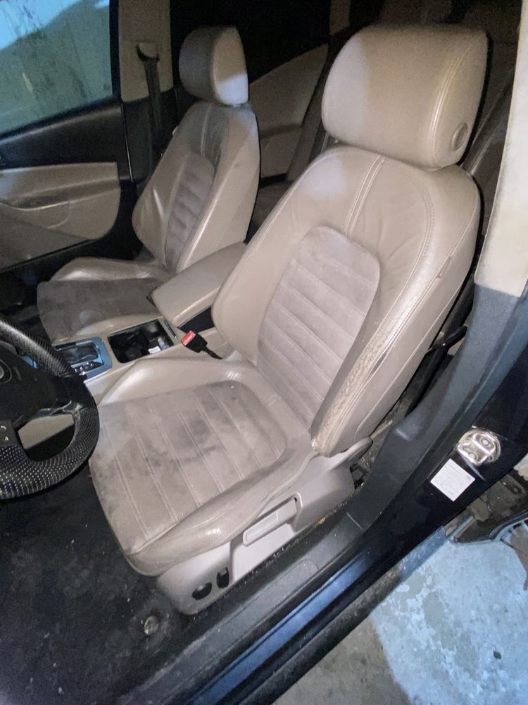 Interior scaune/fete de usi  piele crem vw passat b6 breack