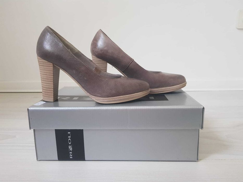 Vanzare pantofi eleganti, dama, marimea 35, grej inchis, Rizzoli