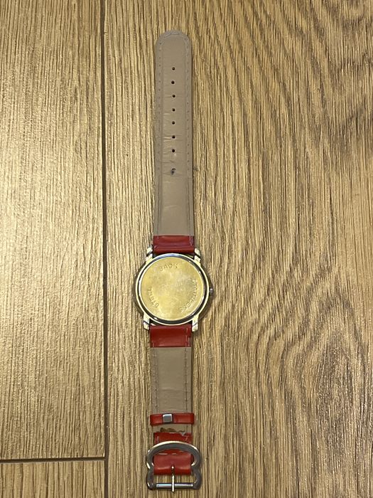 Детски червен часовник и кожена гривничка Hello Kitty