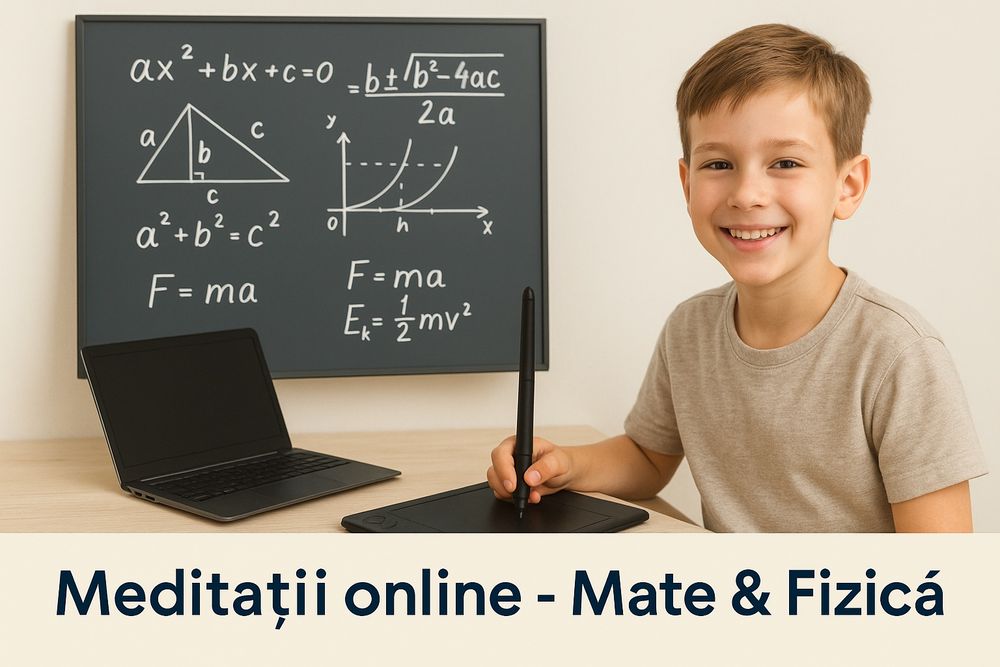 Ajutor teme școlare și Meditații Online la Matematică și Fizica