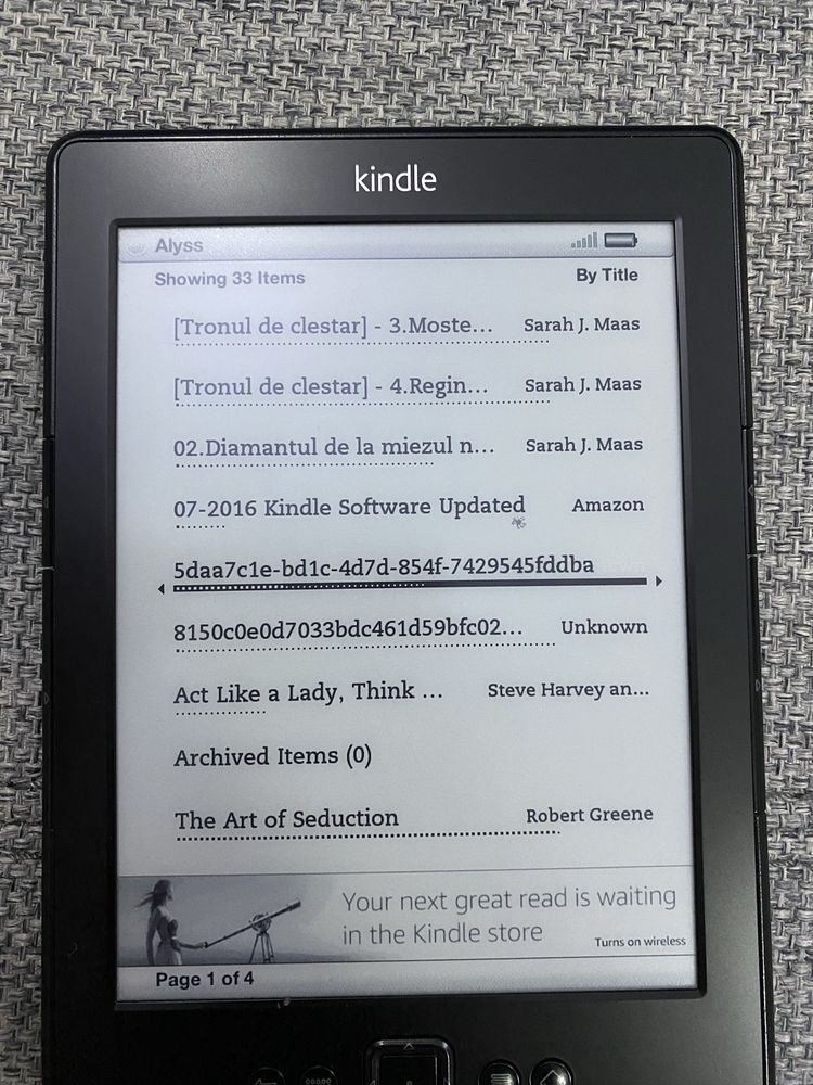 Amazon Kindle D01100 (4th Generation)