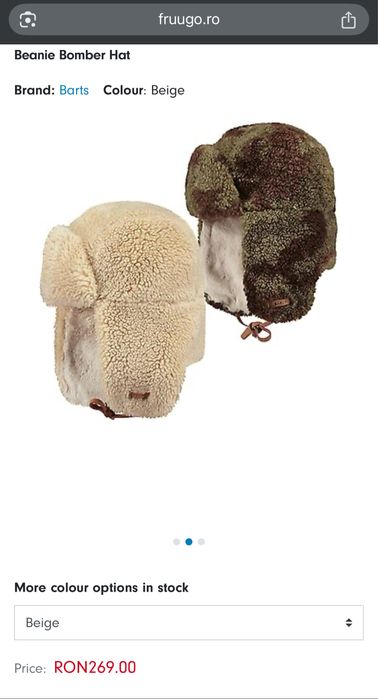 Caciula imblanita Barts