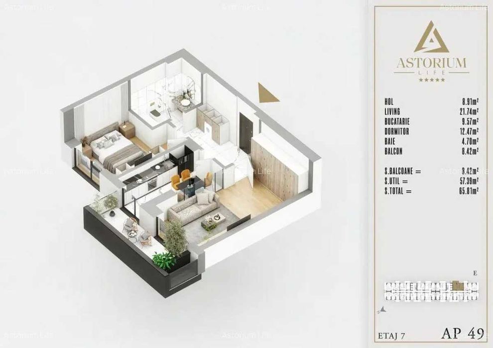 Apartament 2 Camere Moderne în Complex Rezidențial de Lux Comision 0%