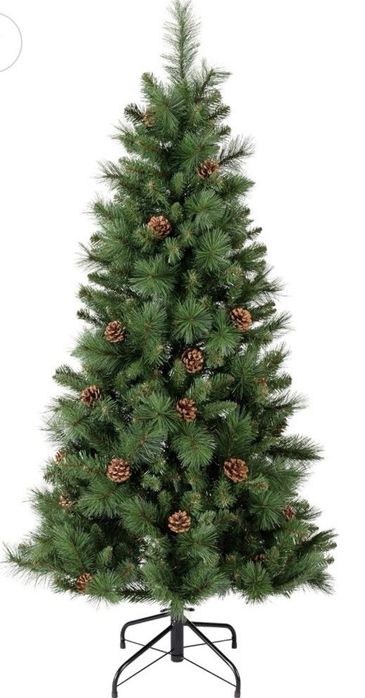 Коледни Елхи като Истински с Шишарки – 150 см, Ширина 78 см