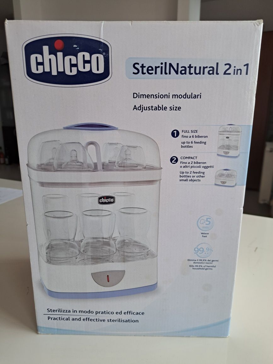 Sterilizator electric 2 in 1 Chicco SterilNatural, modular