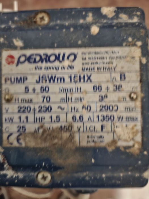 Vând hidrofor Pedrollo