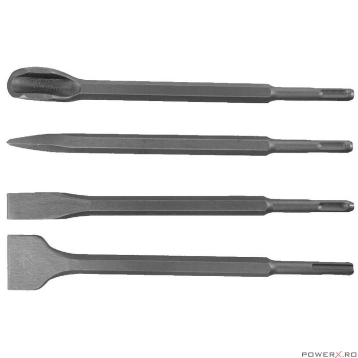 Set dalti SDS+ profesionale pentru tamplarie, 4 piese, Verke