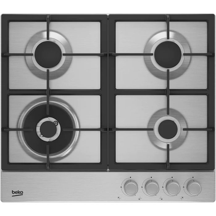 Plita incorporabila Beko HIAW64225SX, Gaz, 4 arzatoare