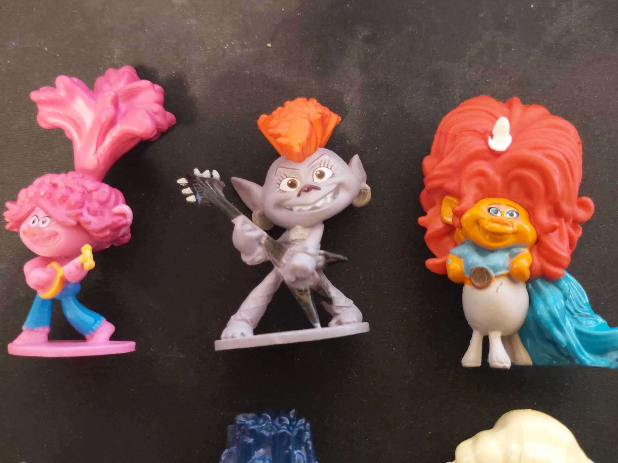 6 figurine cake topper cu trolli, TROLLS WORLD TOUR