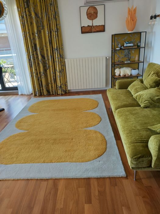 covor modern, lana naturala, designer UK, 2x3 m, aproape nou