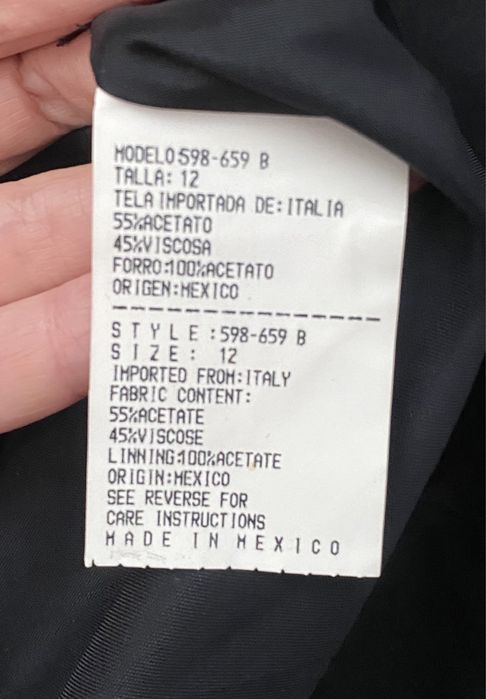 Sacou negru elegant L