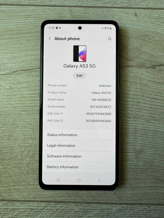 Samsung Galaxy A53 5G, 128 GB - NOU (folie sticla si husa incluse)