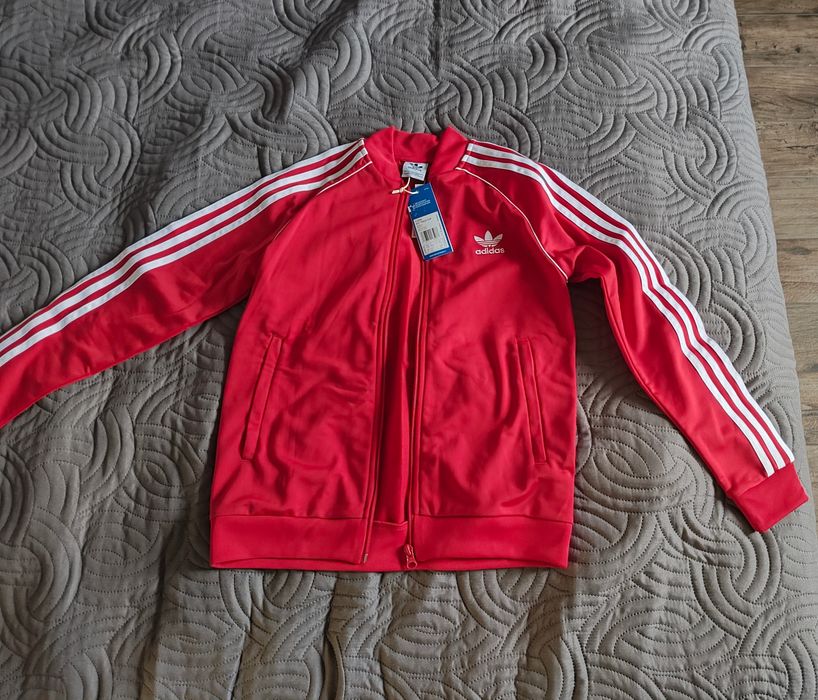 Детско горнище Adidas, анцунг, Track Top, червен, размер М