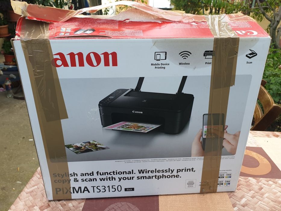Multifunctional inkjet color Canon PIXMA TS3150, WiFi, A4, Negru